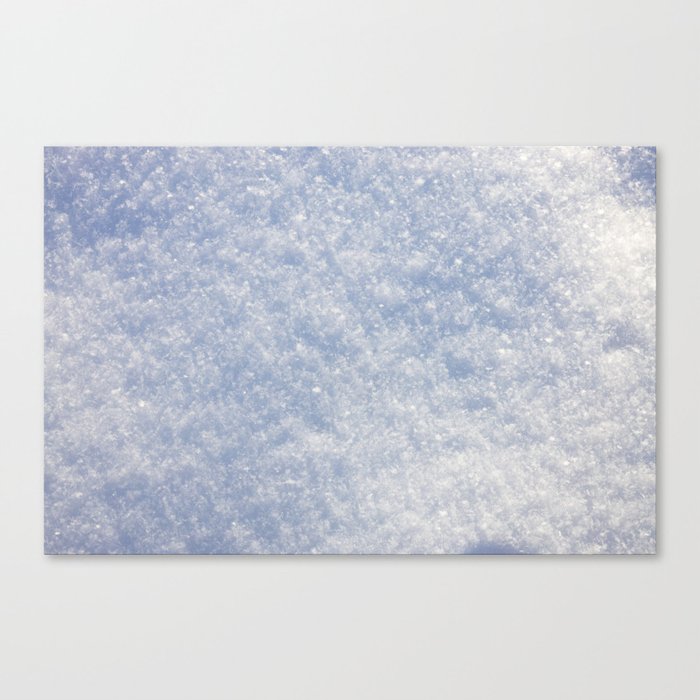 Fluffy snow Canvas Print