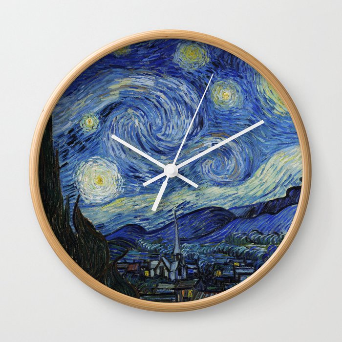 Starry Night by Vincent van Gogh Wall Clock