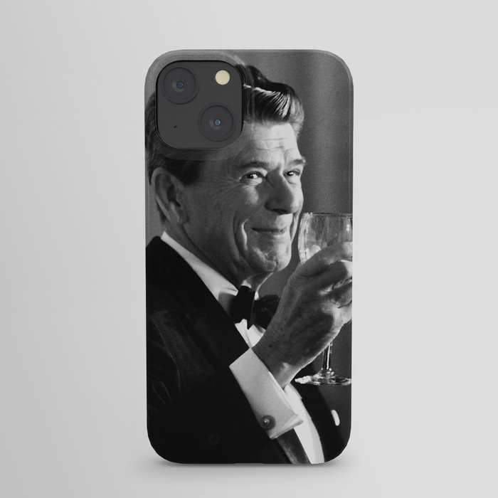 President Reagan Making A Toast iPhone Case