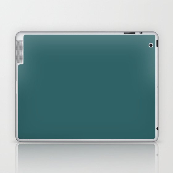 Solid Color DARK TEAL Laptop & iPad Skin