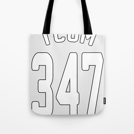 TCOM 347 AREA CODE JERSEY Tote Bag