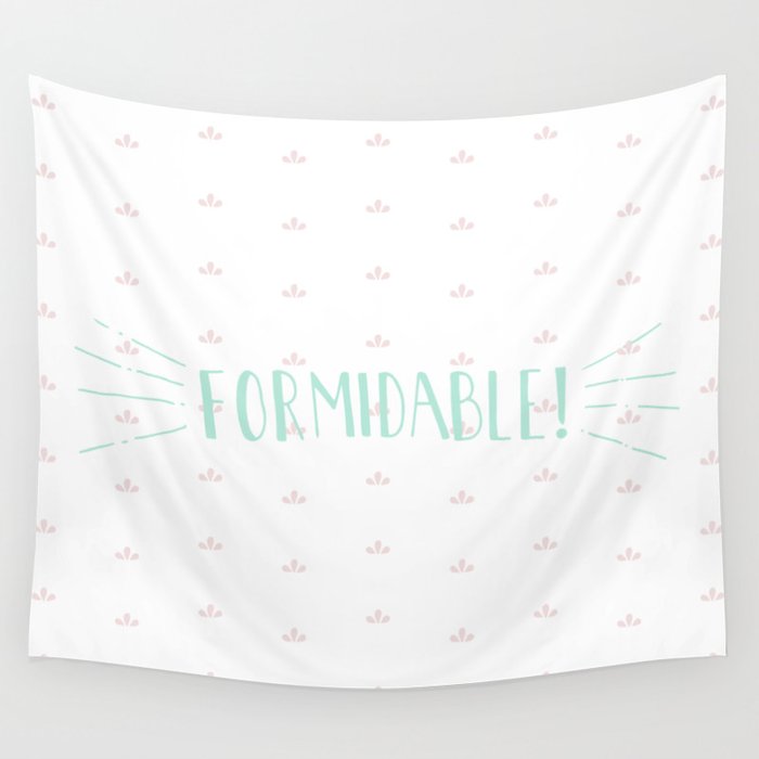 Formidable Lettering Wall Tapestry