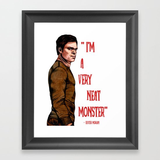 Dexter Morgan Framed Art Print