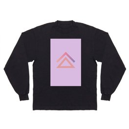 Lavender Geometric Long Sleeve T-shirt