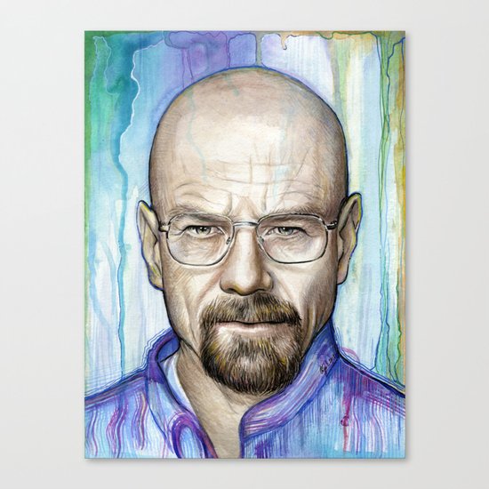 Walter White Portrait Canvas Print