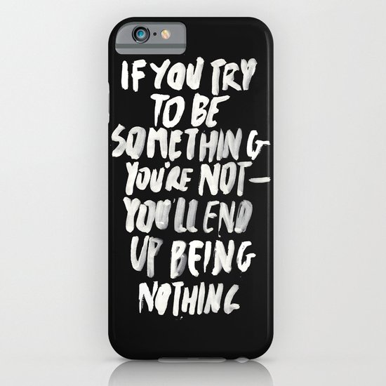 Being Nothing iPhone & iPod Case