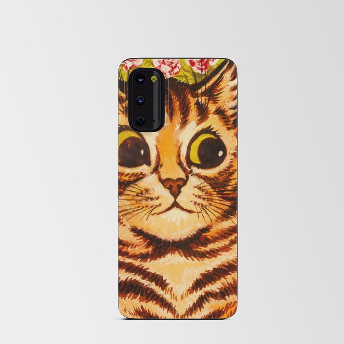 Amongst the Flowers by Louis Wain Android Card Case