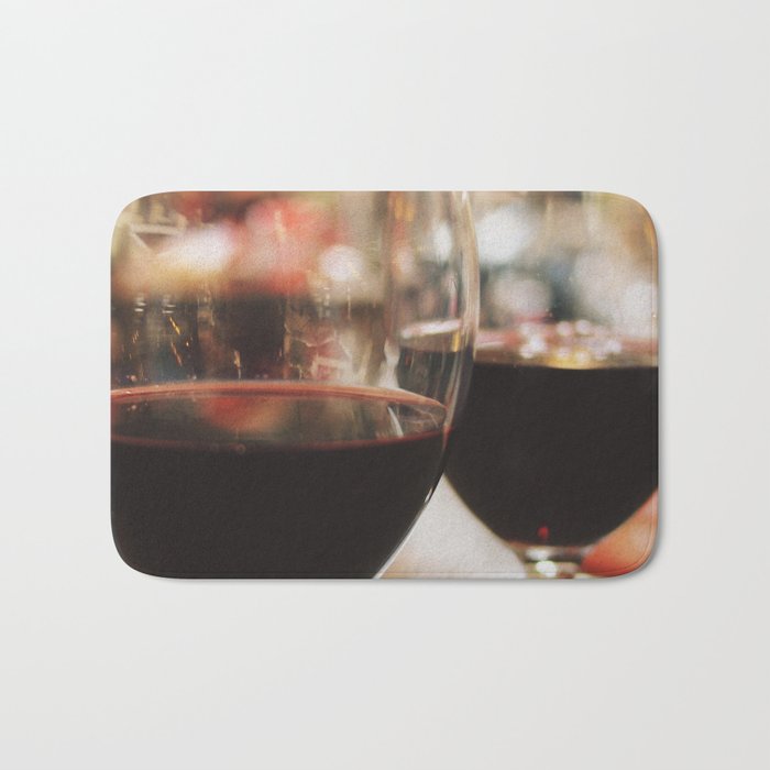 Spain Photography - Two Glasses Of Wine Bath Mat