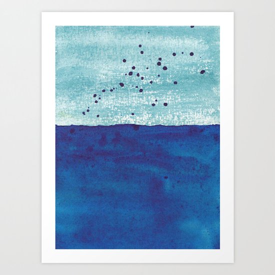 Water and Color 4 Art Print