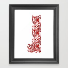 HUNGARIAN EMBROIDERY Framed Art Print