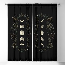 Moonlight Garden - Olive Green Blackout Curtain
