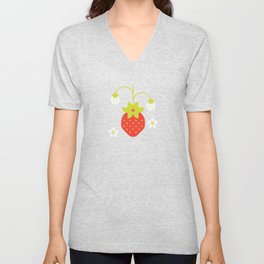 Fruit: Strawberry V Neck T Shirt