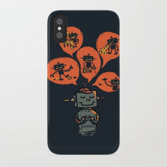 When I grow up - an evil robot dream iPhone Case