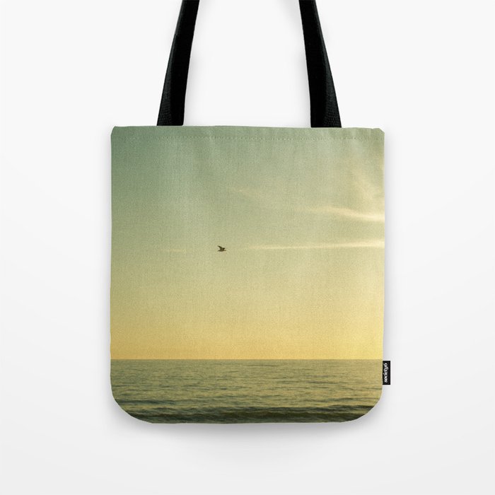 seagull + waves Tote Bag