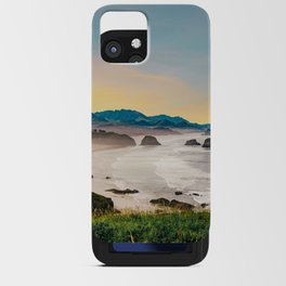 Cannon Beach Ocean Views at Sunset | Travel Photography and Collage iPhone Card Case