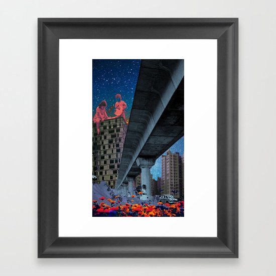 the built environment Framed Art Print