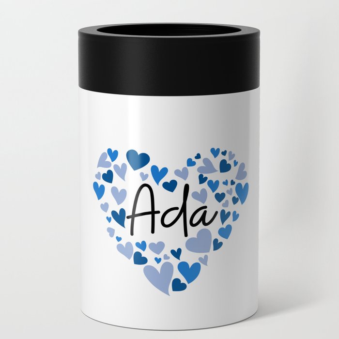 Ada, blue hearts Can Cooler