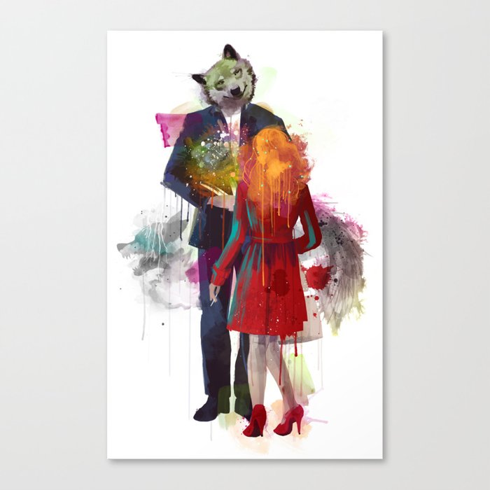 Red Riding, I Am Not Your Wolf Canvas Print