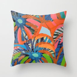 Blooming Bright Throw Pillow
