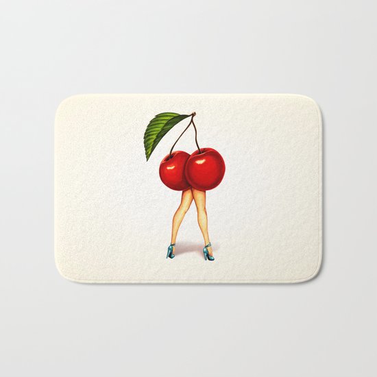 Cherry Girl Bath Mat