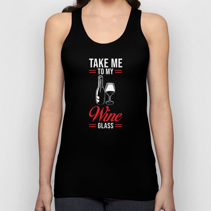 Red Wine funny Wine Tank Top