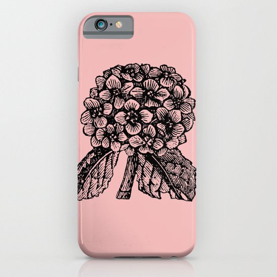 Pink Hydrangea iPhone & iPod Case