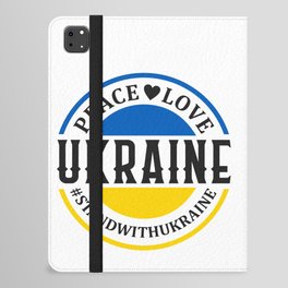 Peace Love Ukraine iPad Folio Case
