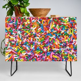 Rainbow Sprinkles Sweet Candy Colorful Credenza