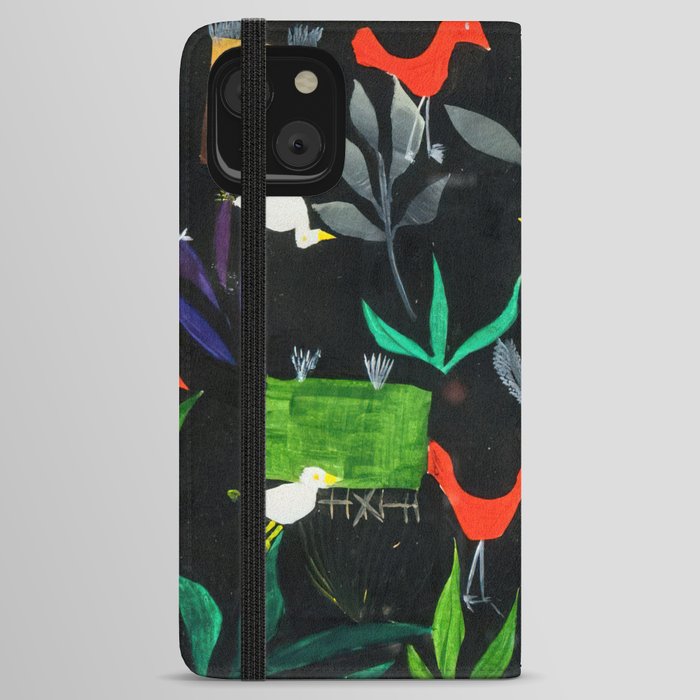 Vogelgarten (bird garden) Paul Klee iPhone Wallet Case