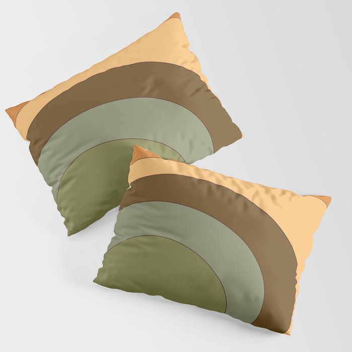 Groovy background retro wave 1 Pillow Sham