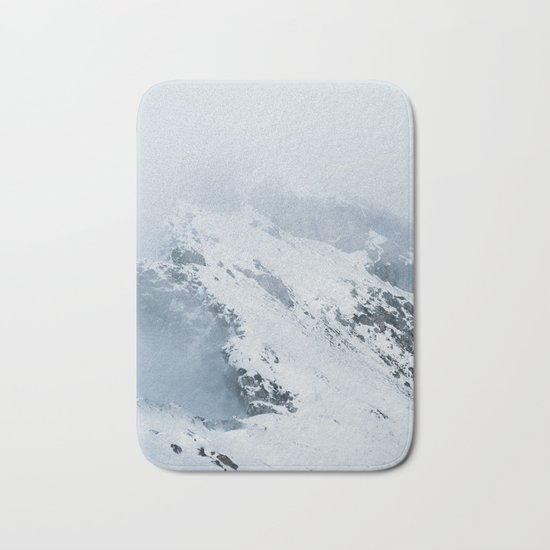 Old Mountain - Minimalist Landscape Photography Bath Mat