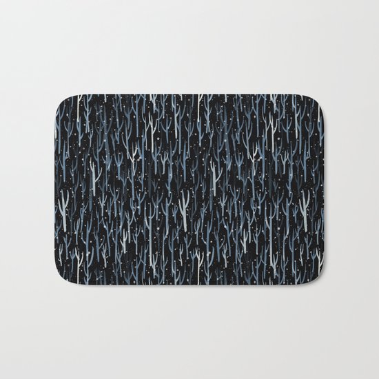 Stopping By Woods on a Snowy Evening Bath Mat