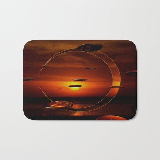 Exploding Sunset Bath Mat