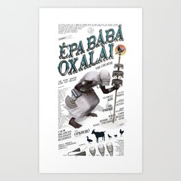 EPA BABÁ OXALA! Art Print