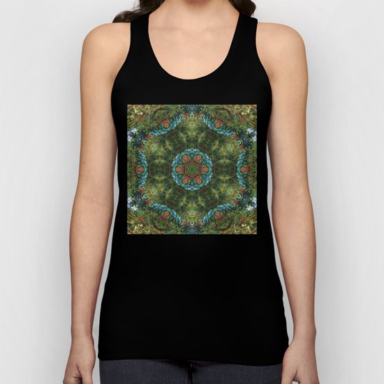 Tropical vine mandala Unisex Tank Top