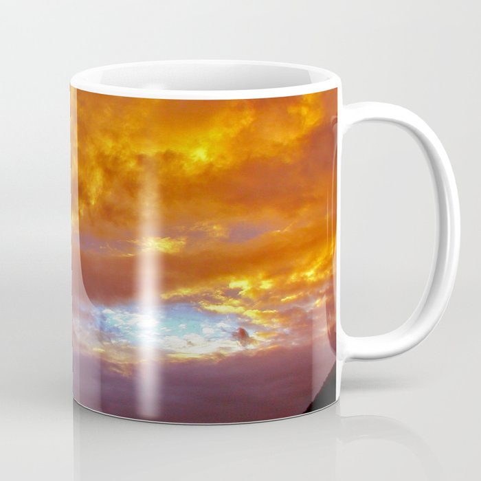 New Zealand Photography - Lake Wakatipu Under The Orange Sunset Coffee Mug