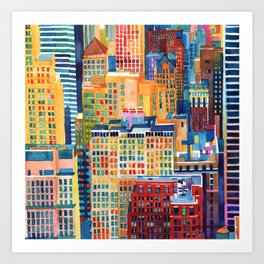 New York buildings Art Print