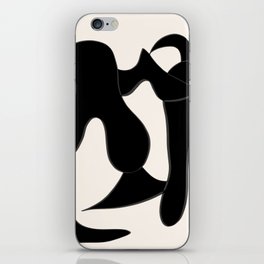 Flow Forms Black and White | Abstract Art iPhone Skin