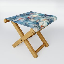 Cloud And Feather Art Collection Folding Stool