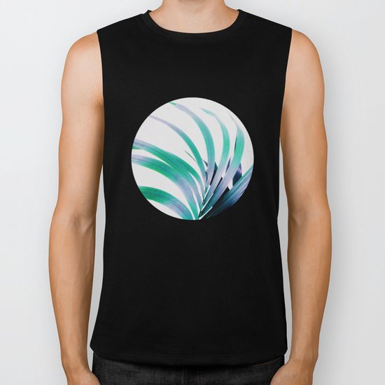 Colored Palm Leaf Biker Tank