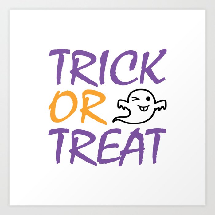 Trick Or Treat Halloween Art Print