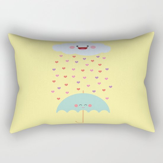 Love Rain Rectangular Pillow
