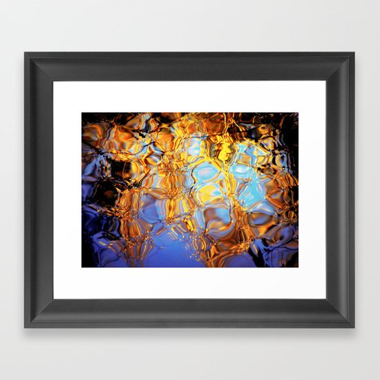 golden reflection Framed Art Print