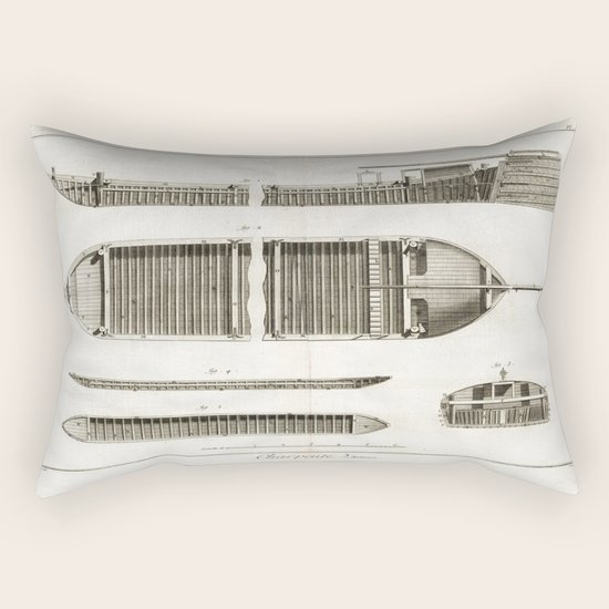 Boats Rectangular Pillow