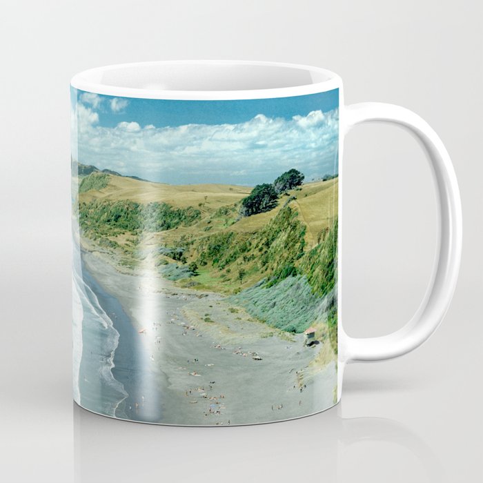 Raglan beach, New Zealand Coffee Mug