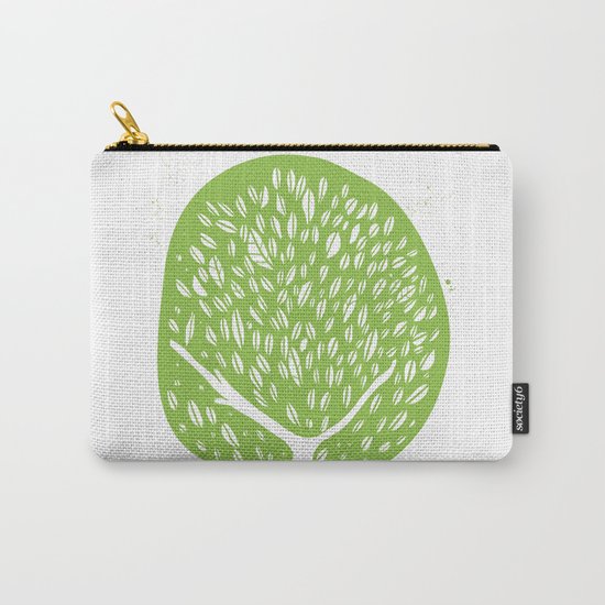 Tree of life - pea green Carry-All Pouch