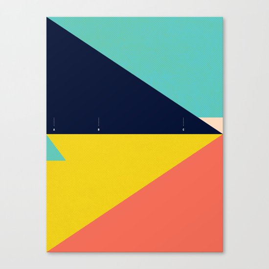Secret Surf Map — Matthew Korbel-Bowers Canvas Print