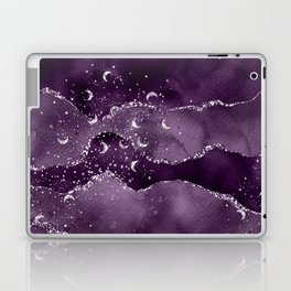 Purple Starry Agate Texture 02 Laptop Skin