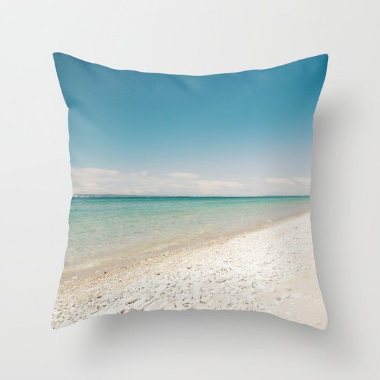 Seaside Manitou Island Throw Pillow