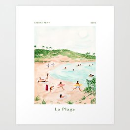 Beach Day Poster Print Art Print